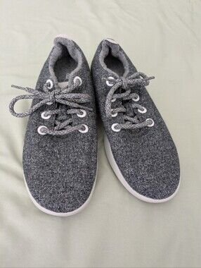 All Birds Grey Marino Wool Runners Shoes Size 9